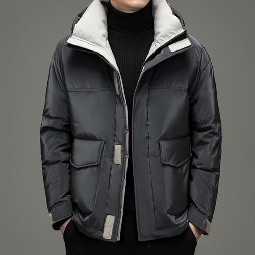 2021中年男羽绒服休闲冬装爸爸装连帽外套上衣YYYR101908-P320，男装羽绒服，电商B212（原钱塘6029）
