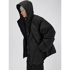 加绒加厚冬款男女连帽棉衣保暖面包服宽松外套MY2467P105，男装棉衣，星座1013-1