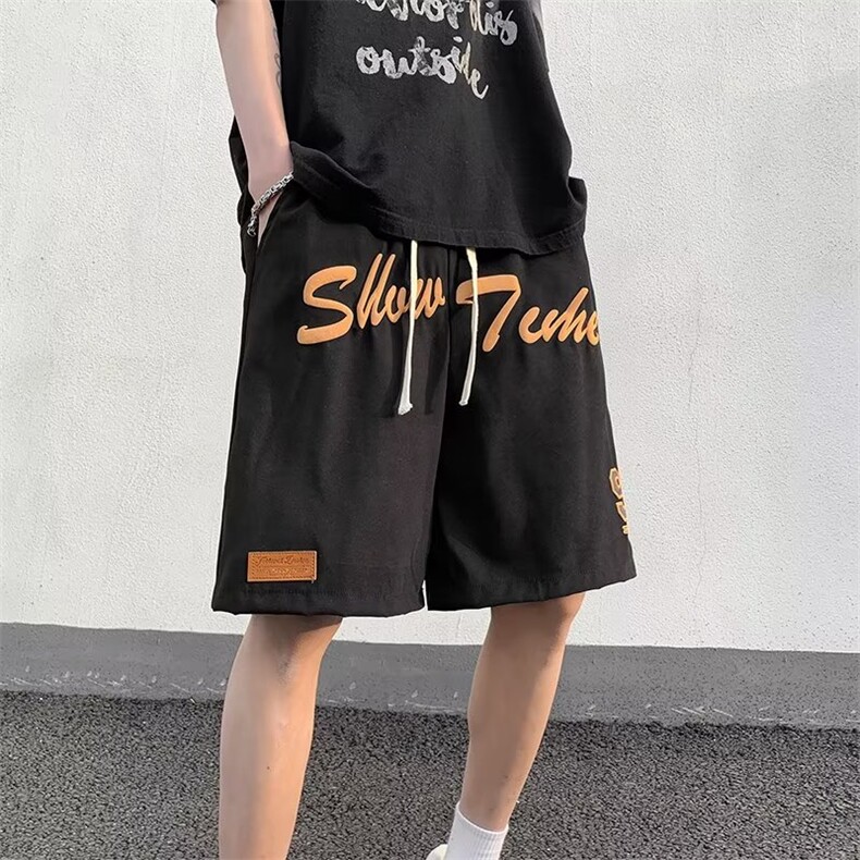 时尚潮牌潮潮流运动裤宽松型五分裤男文艺休闲裤新款ins青春流行,男装休闲裤,四季星座218-1