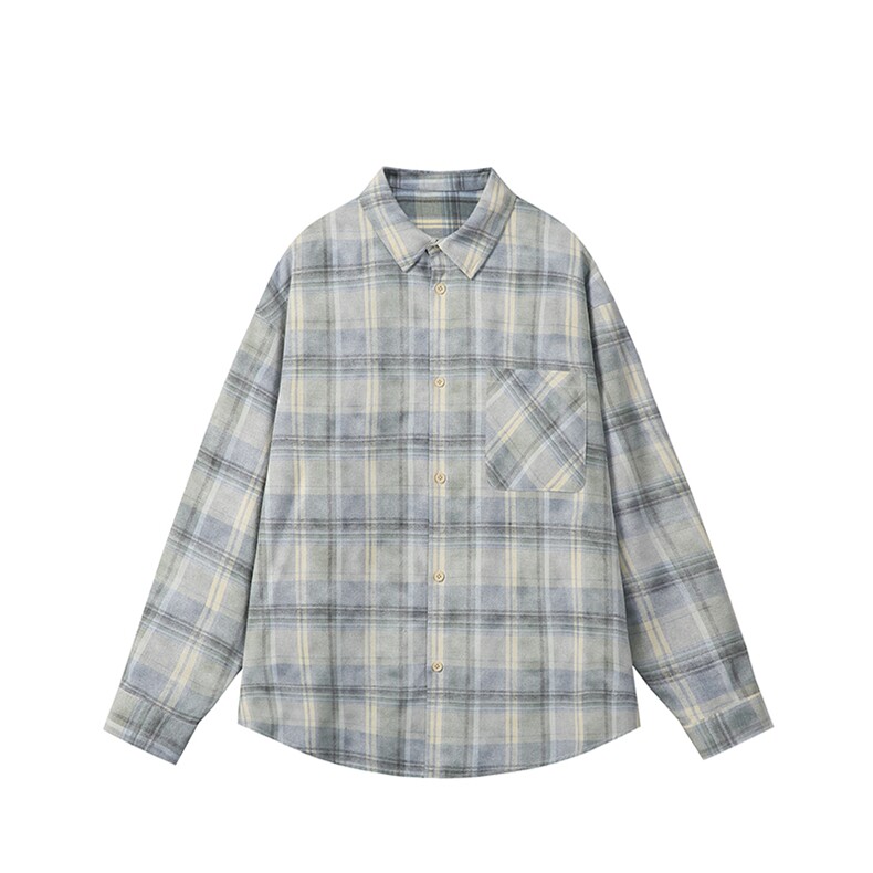 特P45无差价新款秋季时尚格子长袖衬衫-HS2295非网图,男装衬衫,电商A003