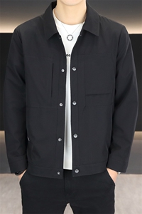 秋季夹克男高品质翻领外套型男商务休闲百搭青年外套男N9817-P120图片