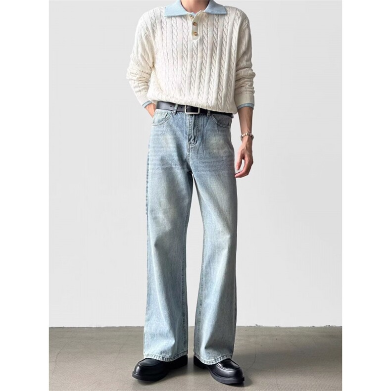 1506-1/KZ1191/P50个性字母牛仔裤嘻哈ins潮高街潮流痞帅长裤男女，男装牛仔裤，星座1506-1