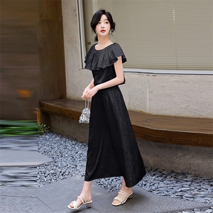新款2024夏季高级感小衫连衣裙套装女减龄显瘦上衣半身裙子两件套图片
