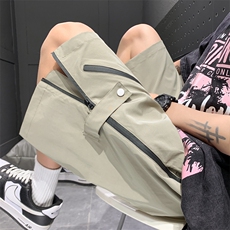 夏季新款工装短裤男潮牌ins休闲裤宽松大码中裤五分裤D0602-P46，男装牛仔裤，星座308B-2
