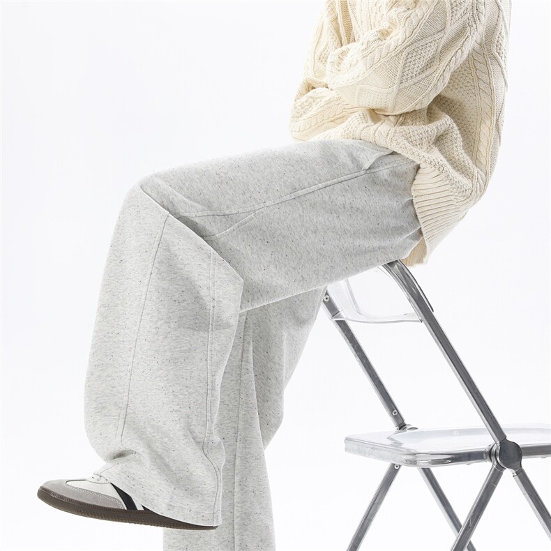 元素殊面料彩点针织美式春秋季休闲弯刀运动卫裤P45控78,男装休闲裤,电商D205