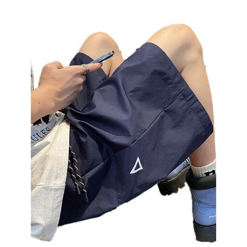 wassuphappy美式速干短裤男夏季2025新款潮牌宽松直筒休闲五分裤,男装牛仔裤,星座617A-1（原B318A）
