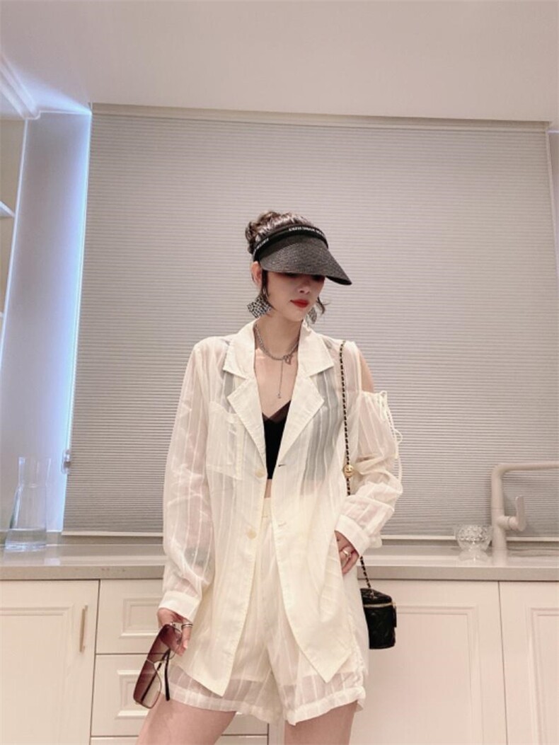 隐条套装ＭＬ，女装职业装，可纳奇