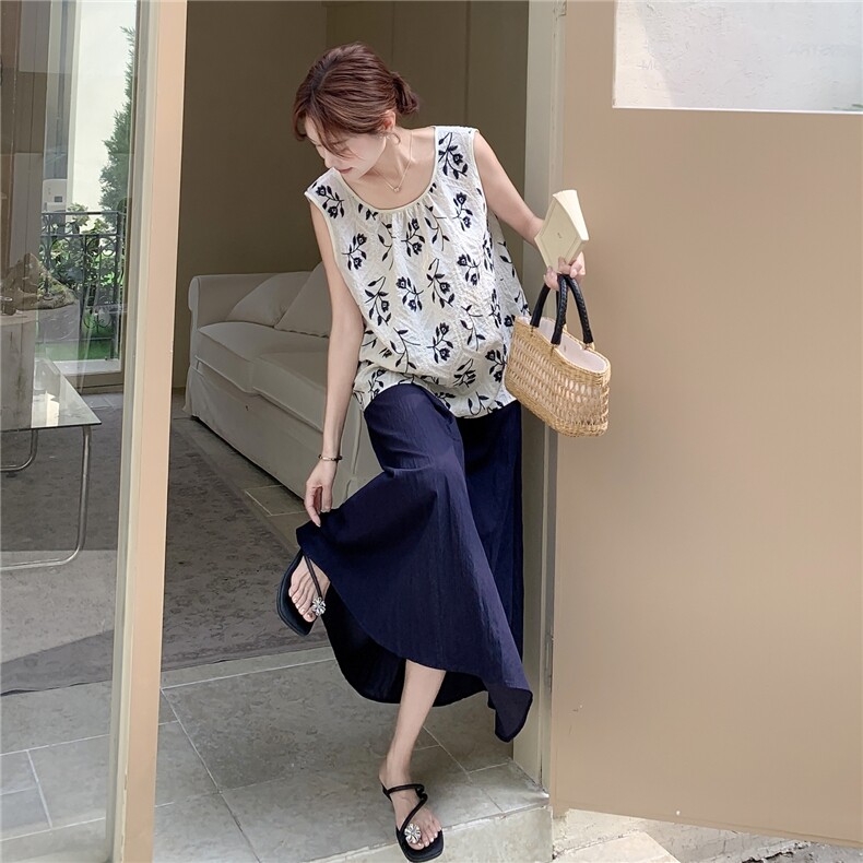 夏季新品  刺绣背心上衣+半身长裙 2C236 M204 P155 K208图片