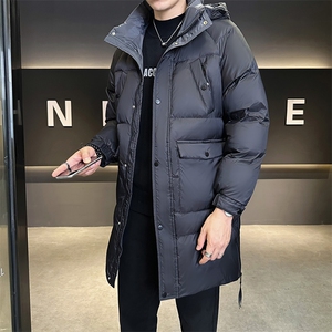 冬季新款中长款羽绒服男连帽可脱卸保暖外套    B321-YR988-P215图片