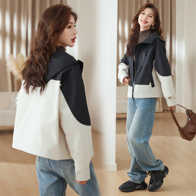 今年流行羽绒服女2025冬季新款立领短款连帽冲锋衣保暖运动外套潮,女装羽绒服,梦懿尔