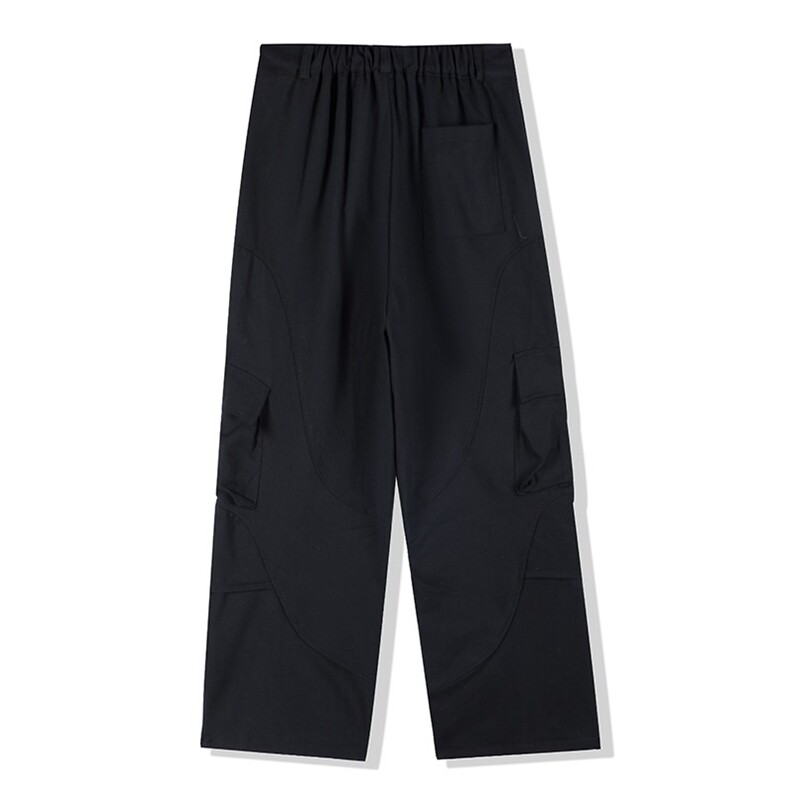 美式hiphop高级设计感工装裤男女高街显瘦多口袋宽松直筒裤子潮,男装工装外套,星座601-2