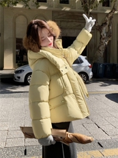 现货新款东大门加厚保暖羽绒服百搭连帽面包服女装外套女，女装羽绒服，网红馆