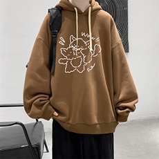 连帽卫衣男大码胖子帽衫大号运动服WY2427-P35，男装卫衣，电商A040
