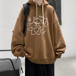 连帽卫衣男大码胖子帽衫大号运动服WY2427-P35图片