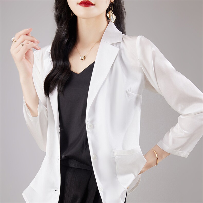 西装外套女春秋2025春装新款女装高级感小个子休闲西服,女装短外套,亿美羊绒