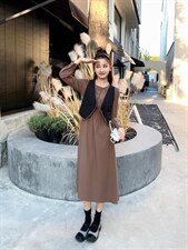 秋季两件套布裙，其它，吉之红