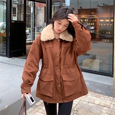新款毛毛内胆皮毛一体派克外套2C122-8882-P215-K328，女装毛呢外套，2C122