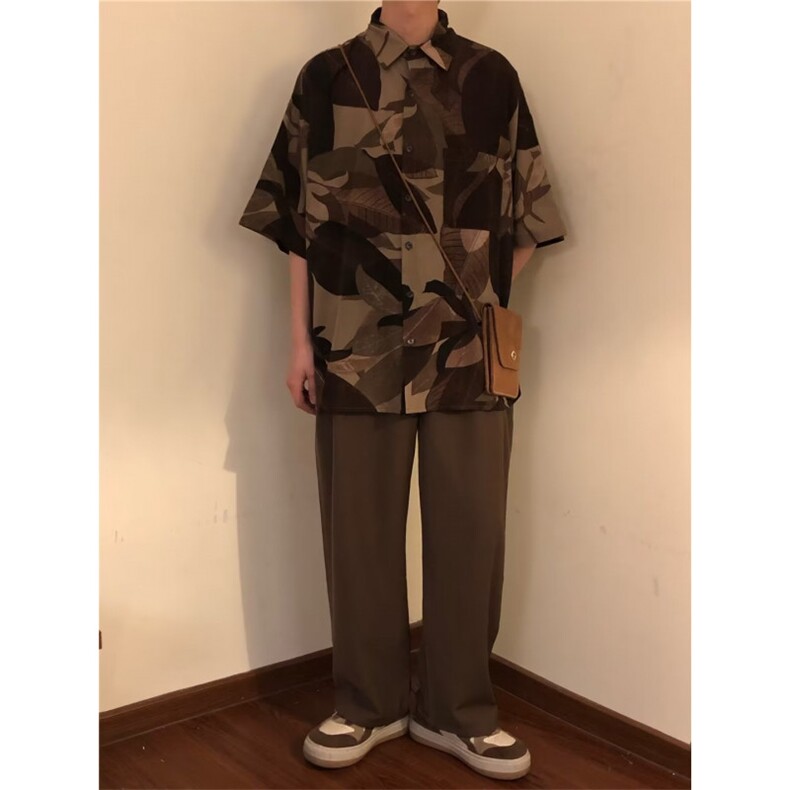 新款原宿男气质青春流行标准简约潮五分袖潮流CSW541,男装T恤,星座516A