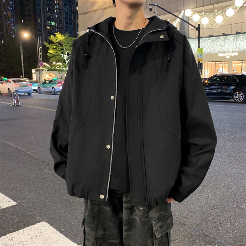 外套男春秋新款男士冲锋衣宽松休闲美式工装夹克JK02638-P73,男装夹克,星座308B-2