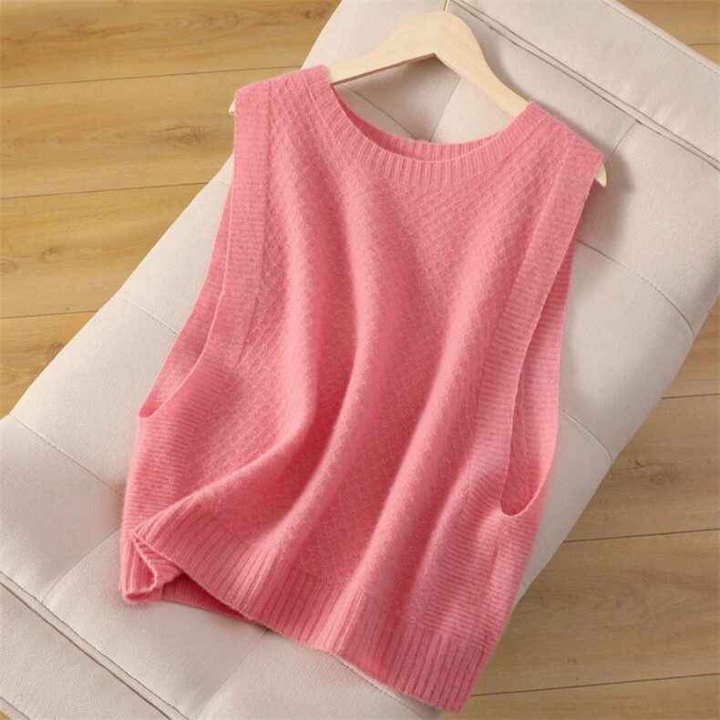 2025秋季新款背心马甲女士无袖两面穿马甲，女装马甲，昭美羊绒