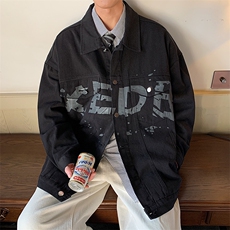 2023年春季新款欧美痞帅美式高街牛仔外套男士宽松夹克JK969-P76，男装夹克，星座1103-3