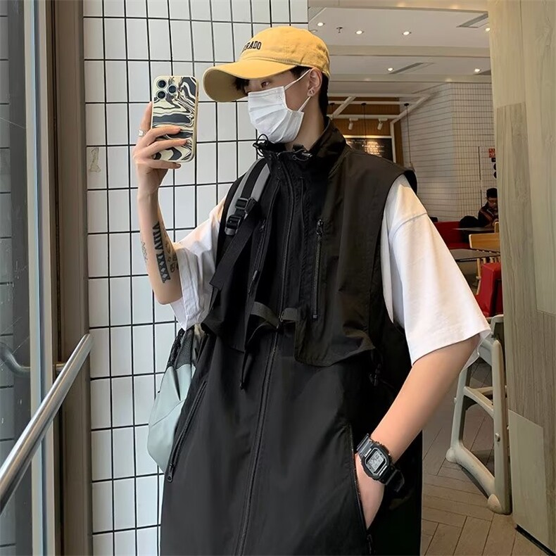 马甲男韩版潮流高街帅气2023春夏季新款ins宽松百搭外套W4760-P53,男装背心/马甲,星座412-2