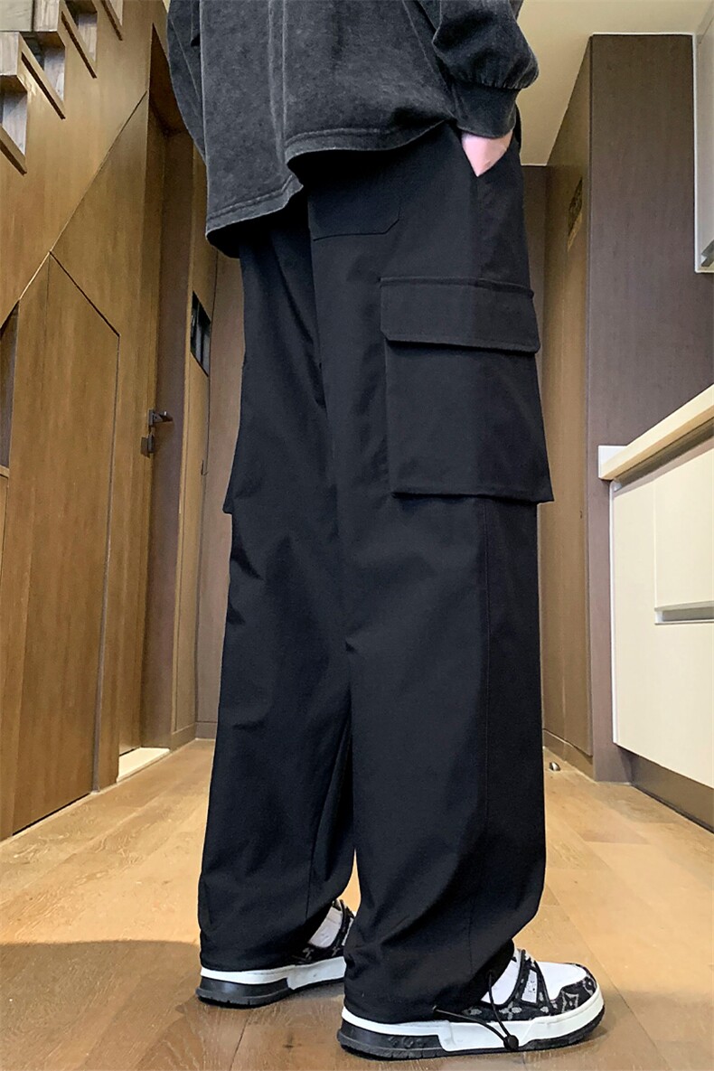24春款港风工装裤休闲裤束脚裤男KP211P55,男装休闲裤,星座1204-3