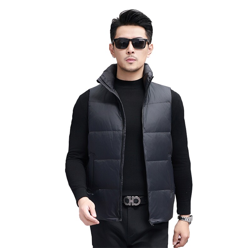 冬季羽绒马甲男外套2026年新款高端立领保暖羽绒服潮服马夹,男装羽绒服,钱塘6003（原4033）