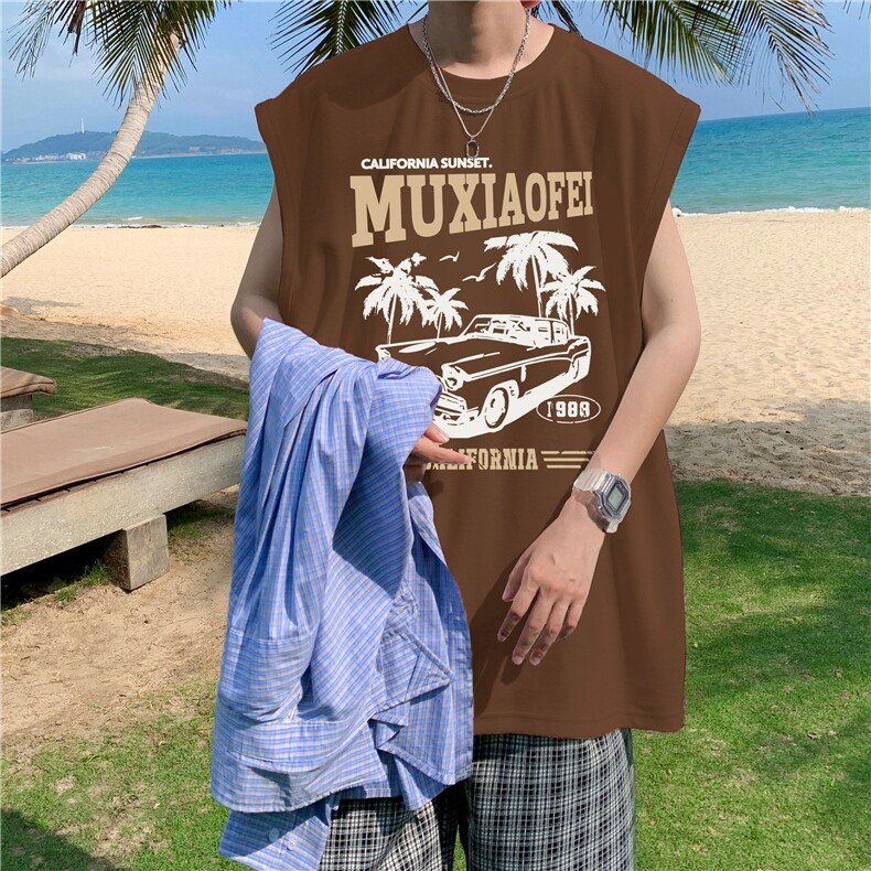 量大图低自动【有货】纯棉背心HD019-1-BX2520-P20，男装背心/马甲，电商019-1