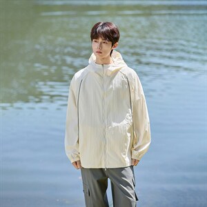 UPF50+有报告 凉感轻薄透气宽松大码潮流防晒服 DQC657-P48，男装防晒衣，电商B306