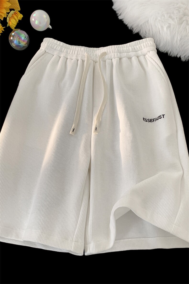 现货主推重磅品质华夫格港风五分裤男短裤X416b-1-DK501-P25限39,男装牛仔裤,星座416B-1
