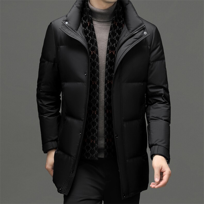 BJY15335钱塘2020-2冬季厚款商务休闲立领中年男士羽绒服P315,男装羽绒服,钱塘207-2