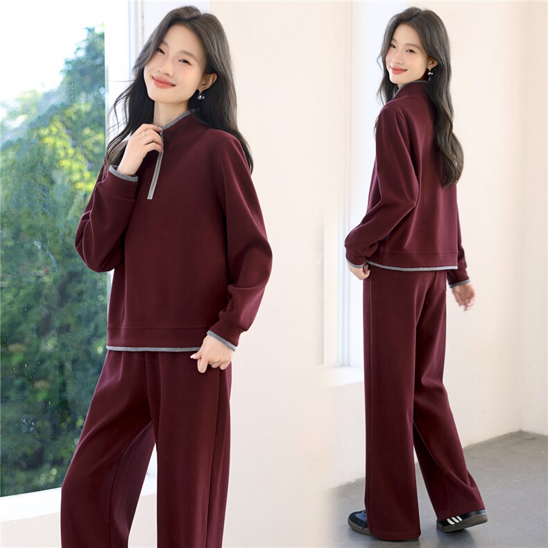 妈妈秋装休闲卫衣两件套新款洋气时尚中老年运动服套装女春秋宽松,女装套装/套裙,涵誉