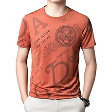 夏季新款短袖体恤衫男装圆领宽松中年休闲T恤打底衫PL2357-P58，男装T恤，星座1105-3