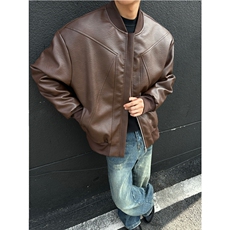 图加棉加厚立领棉衣男士潮流结构设计感棒球服棉服外套P80，男装棉衣，电商C306-1