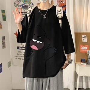 Q11131-P30 春夏季七分袖t恤男大码五分袖男短袖中袖图片