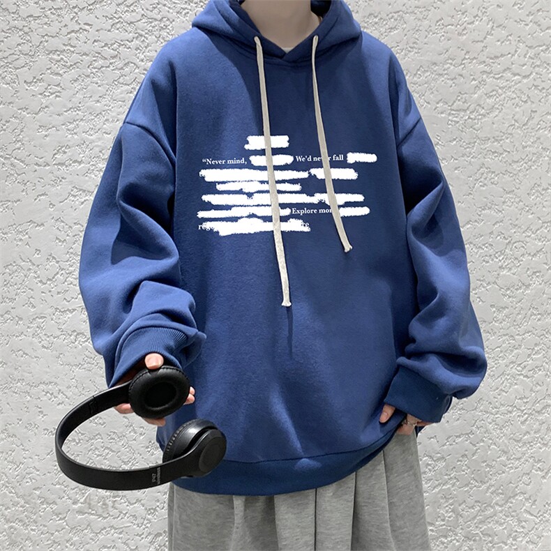 连帽卫衣男大码胖子帽衫大号运动服WY2445-P35,男装卫衣,电商A040