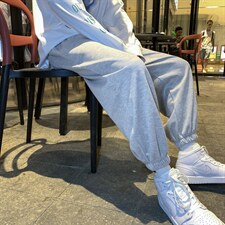 潮流百搭2022宽松束脚运动九分潮牌休闲卫裤WK602-1特批22,男装休闲裤,星座718-1