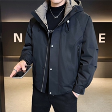 标90男羽绒服连帽休闲外套男冲锋衣羽绒服A329-YR2565-P285，男装夹克，电商A329