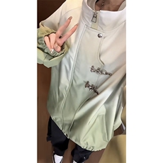 切片现货抖音渐变色新中式夹克防水冲锋衣F9898-P75，男装夹克，星座1213