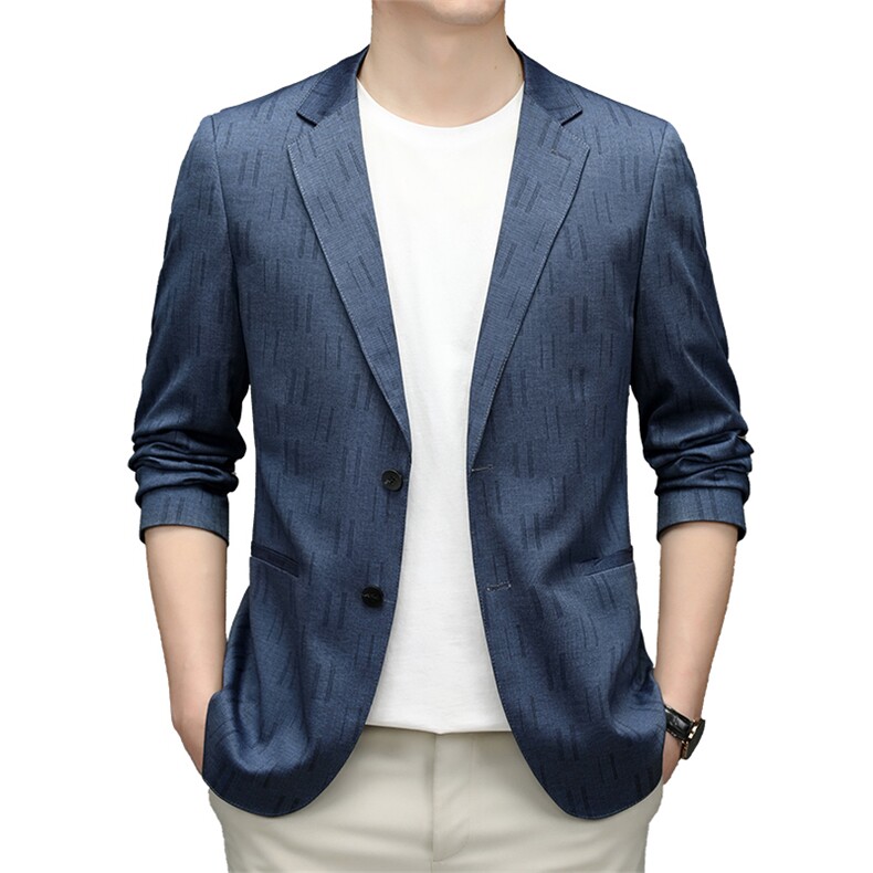 CA5521钱塘2020-2秋季新款时尚休闲简约中年男士西服外套P142,男装西服,钱塘207-2