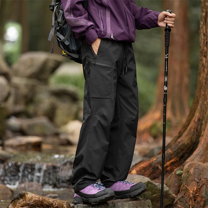 春季户外运动登山休闲冲锋裤日机能宽松直筒登山长裤K3509特P48,男装休闲裤,星座309（原A406）