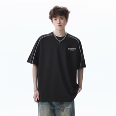 索罗娜面料高品质冰感抗皱设计感白墨短袖T恤MZT171-P30，男装T恤，电商A426-1(原A430-1)