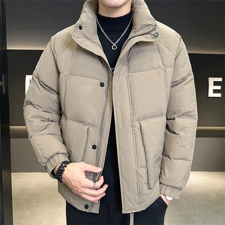 店主风秋冬新款轻熟时尚休闲立领羽绒服外套男YR28602-P185图片