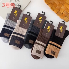 WZ6256-p26男士羊绒袜子秋冬加厚中筒保暖防寒毛圈袜厚款毛绒长袜，袜子，星座224