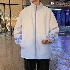 港风秋季新款宽松夹克男渐变色立领上衣两面穿外套MYJ24-7906-P68，男装夹克，星座717