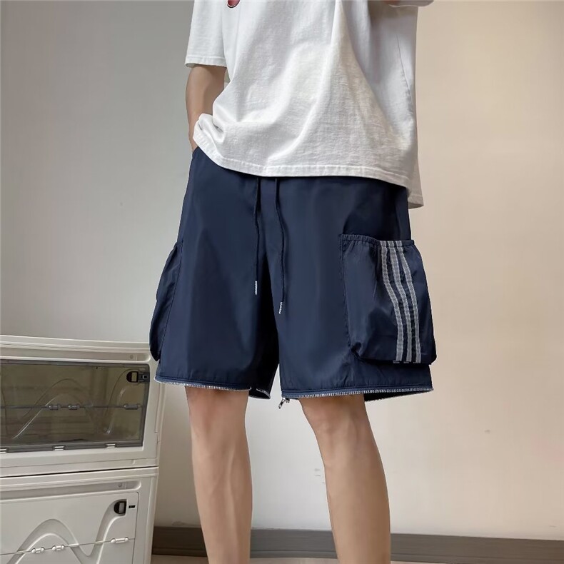 休闲裤男韩版潮流可拆高街帅气2024夏季新款ins宽松长裤GK919-P60,男装休闲裤,星座1109-3