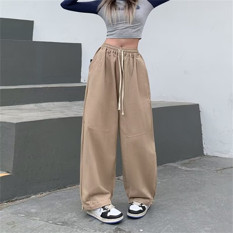美式复古嘻哈hiphop工装裤女高街直筒阔腿裤拖地裤长裤CK10-P50,男装工装外套,星座1008-1