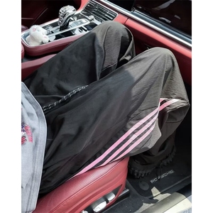 美式大口袋工装裤男夏季潮痞帅宽松休闲条纹运动直筒裤B8600-p42图片