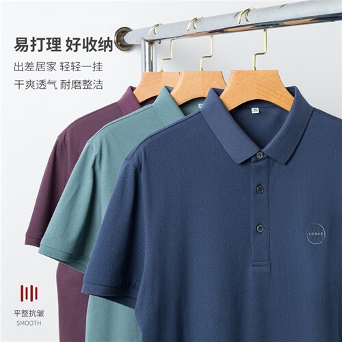 短袖t恤男polo衫翻领夏季刺绣新款男士保罗爸爸夏装潮流上衣男，男装T恤，电商B212（原钱塘6029）